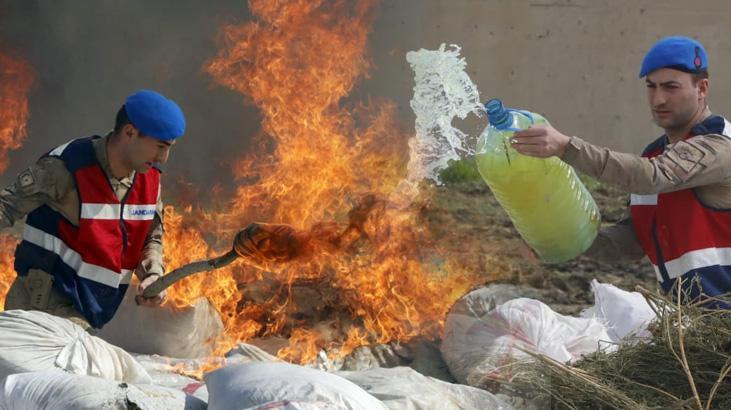 200 litre mazot kullanılarak yakıldı! Değeri tam 10 milyar ilra