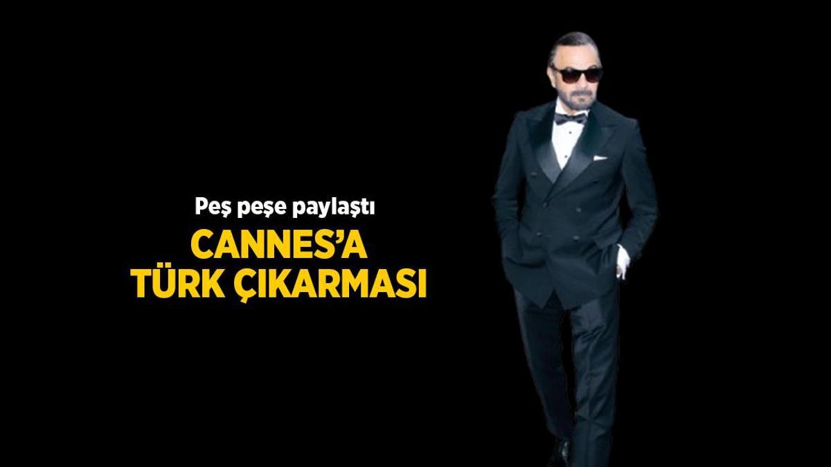 2025 Cannes Film Festivali: Kerem Alışık oğlu Sadri ile birlikte Cannes Film Festivali'nde poz verdi