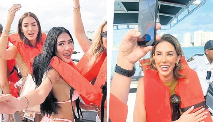 4.5 milyon dolarlık yat batarken selfie