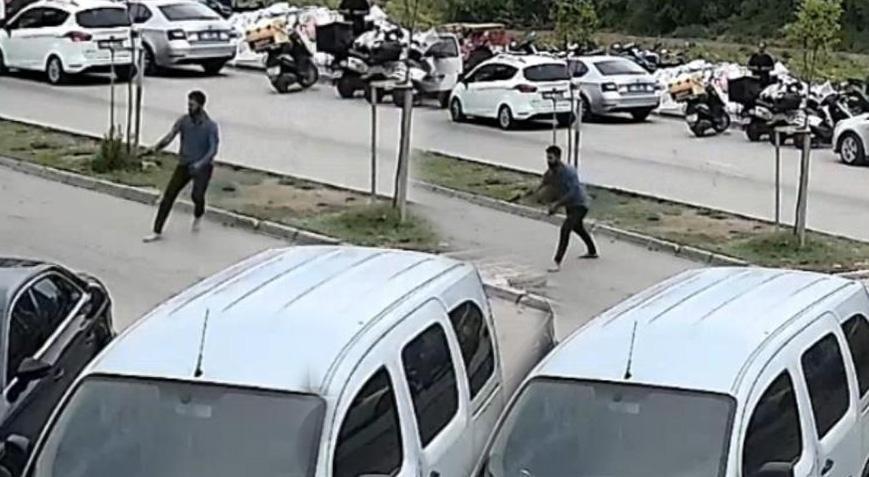 Adana'da darp edilen kuryenin dehşet saçtığı anlar a ait görüntüler ortaya çıktı