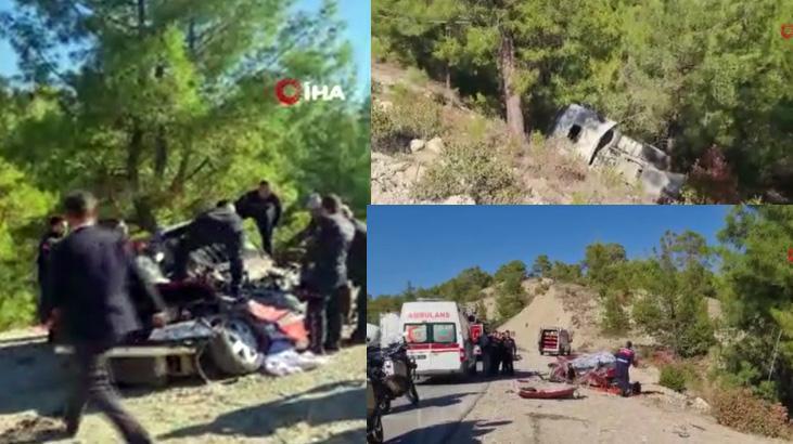 Antalya-Isparta yolunda feci kaza: 2 ölü, 6 ağır yaralı