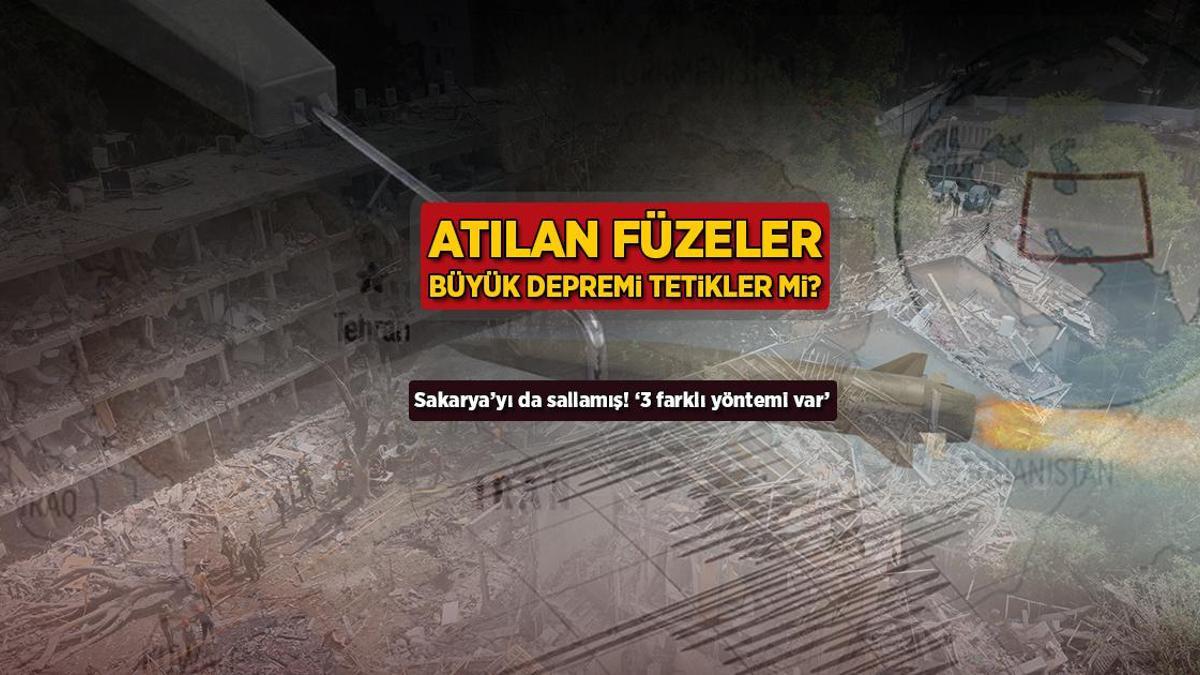 Atılan füzeler büyük depremi tetikler mi? Sakarya'yı sallamış: '3 farklı yöntemi var'