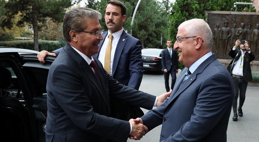 Bakan Güler, KKTC Başbakanı Üstel ile bir araya geldi
