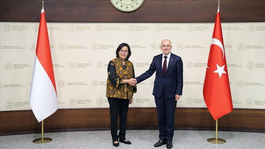 Bakan Şimşek Endonezya Maliye Bakanı ile görüştü
