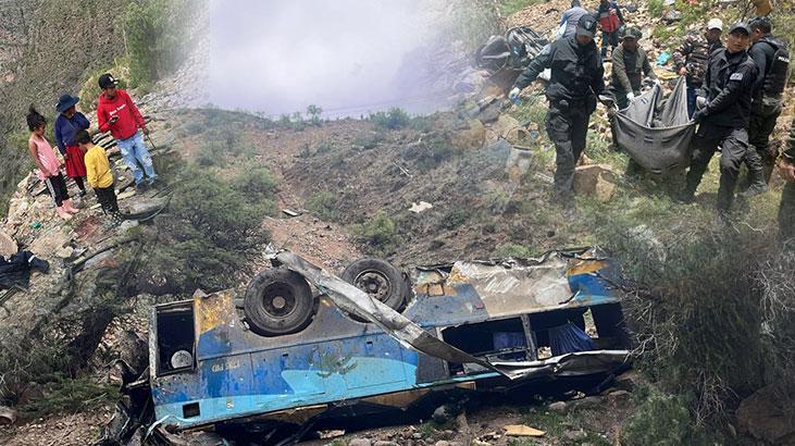 Bolivya'da katliam gibi kaza! Otobüs uçuruma yuvarlandı, 31 kişi öldü