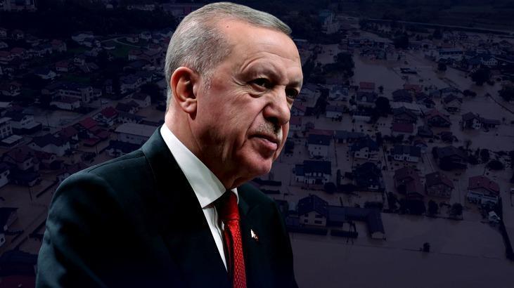 Bosna-Hersek'te sel felaketi! Erdoğan: Yardımlarımızı bölgeye ulaştırıyoruz