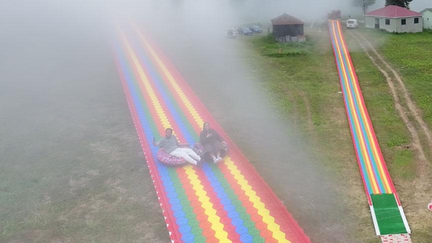 Burası Türkiye! Instagram’da gördüler, akın ettiler: Tam 161 metrelik dev kaydırak