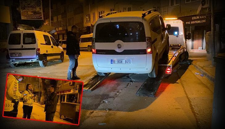 Bursa'da alkolmetre testini reddeden ehliyetsiz sürücü: Sicili yakacaksınız
