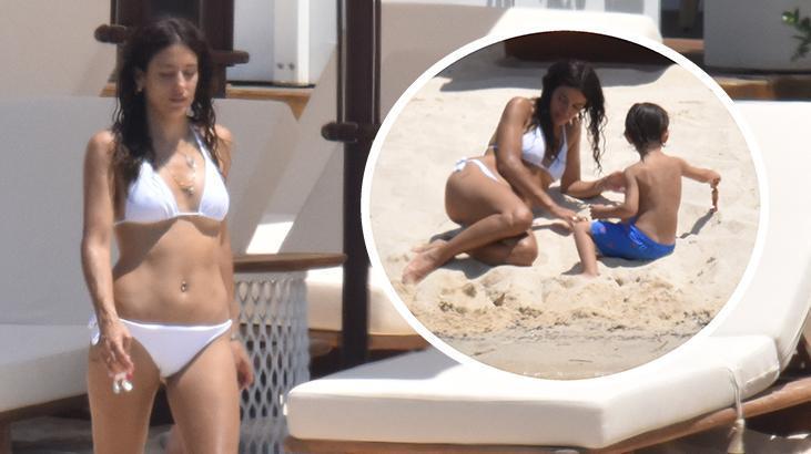 Cansu Tosun ile oğlu Marsel'in tatil keyfi!
