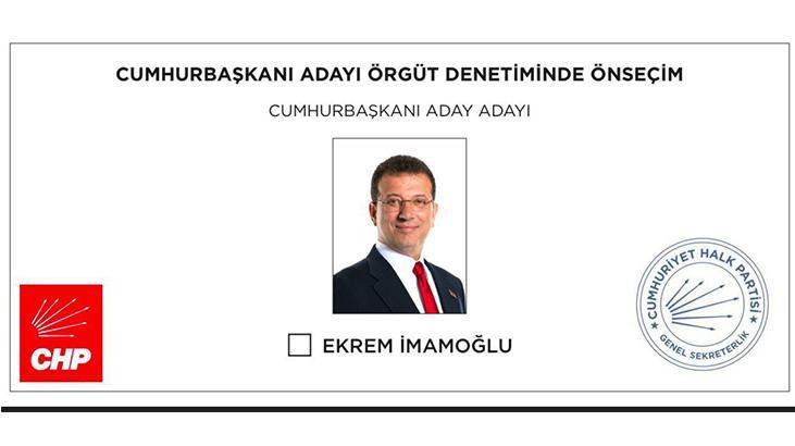 CHP'de ön seçimde tek aday olan İmamoğlu için pusulalar basılmaya başlandı