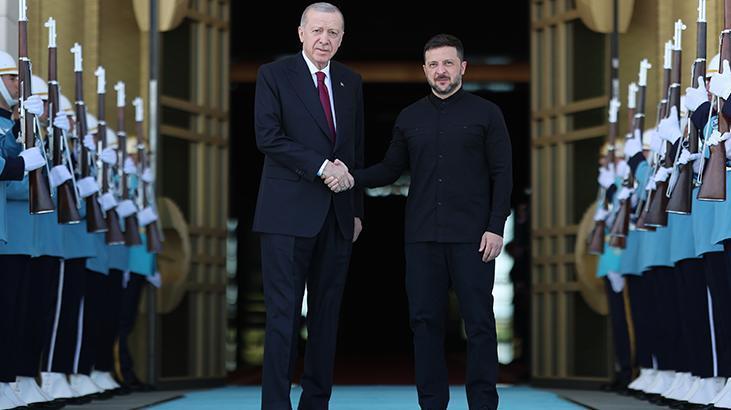 Cumhurbaşkanı Erdoğan'ın, Ukrayna Devlet Başkanı Zelenskiy ile görüşmesi sona erdi