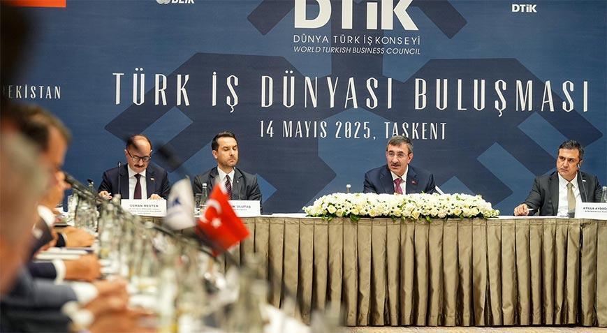 Cumhurbaşkanı Yardımcısı Yılmaz, Özbekistan'da iş insanlarıyla bir araya geldi