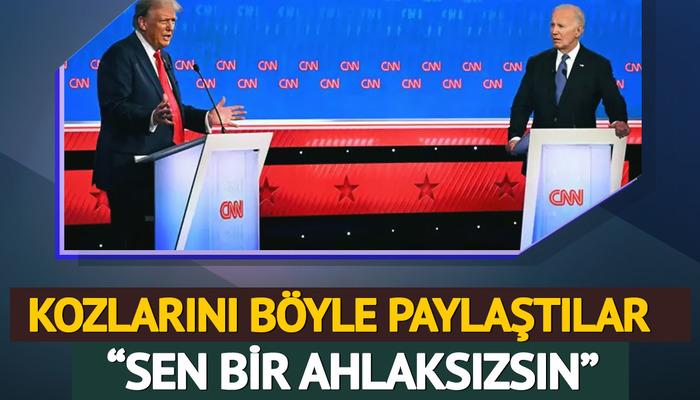 Dünyanın yakından takip ettiği Biden-Trump düellosu: Canlı yayına damga vuran 'ilişkiye girdin-girmedim' tartışması