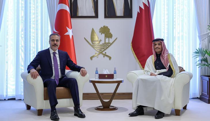 Dışişleri Bakanı Hakan Fidan, Katar Başbakanı Al Sani ile görüştü