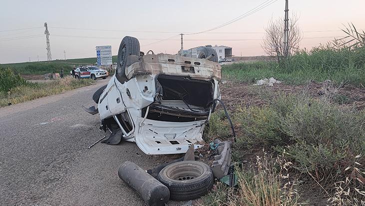 Diyarbakır'da feci kaza: Otomobil taklalar attı, 1 ölü, 4 yaralı