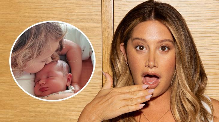 Dünyaca ünlü şarkıcı Ashley Tisdale, kızının yüzünü ilk kez gösterdi!