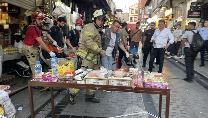 Fatih'te feci ölüm! Arızalanan yük asansörüne başı sıkışan işçi hayatını kaybetti