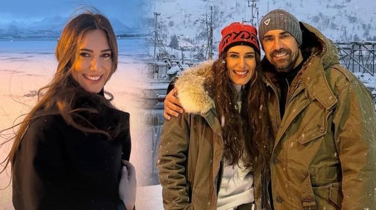 HABERLER: İbrahim Çelikkol, Norveç soğuğunda aşka geldi! Romantik paylaşım