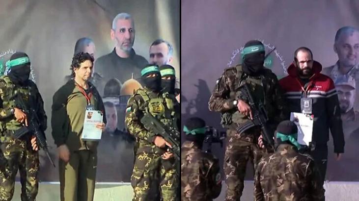 Hamas, esir takasının 4. turunda Gazze'deki İsrailli 3 esirden 2'sini Kızılhaç'a teslim etti