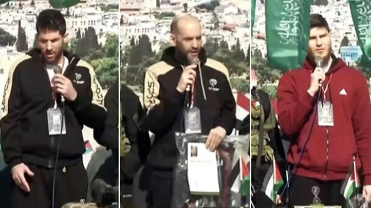 Hamas, esir takasının altıncı turunda Gazze'deki 3 İsrailli esiri Kızılhaç'a teslim etti