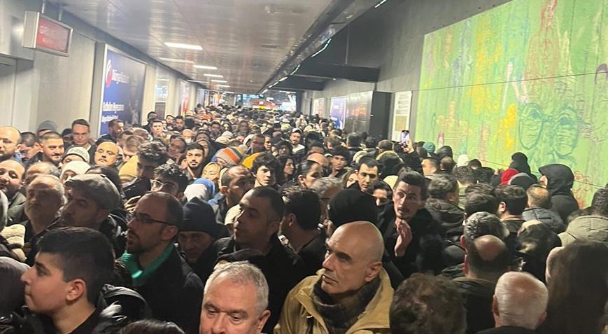 İstanbul’da metrolarda 'kar' yoğunluğu