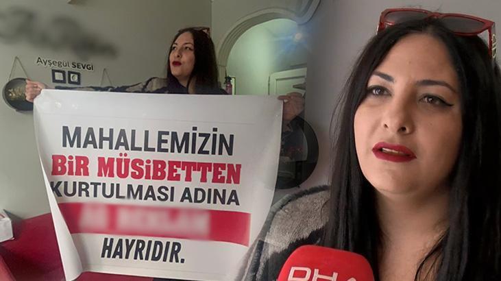 'Mahallemizin bir musibetten kurtulması hayrıdır' yazılı pankart asıp, lokma döktürdü