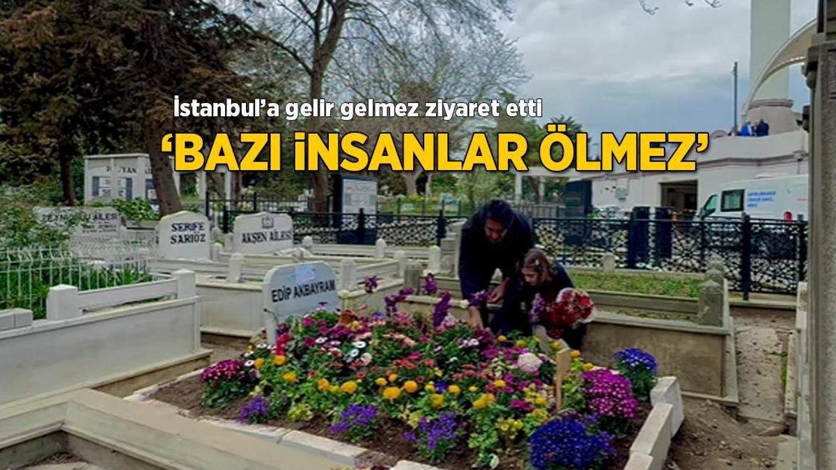 Mahsun Kırmızıgül, Edip Akbayram'ın mezarını ziyaret etti! 'Bir kez daha anladım ki bazı insanlar ölmez'