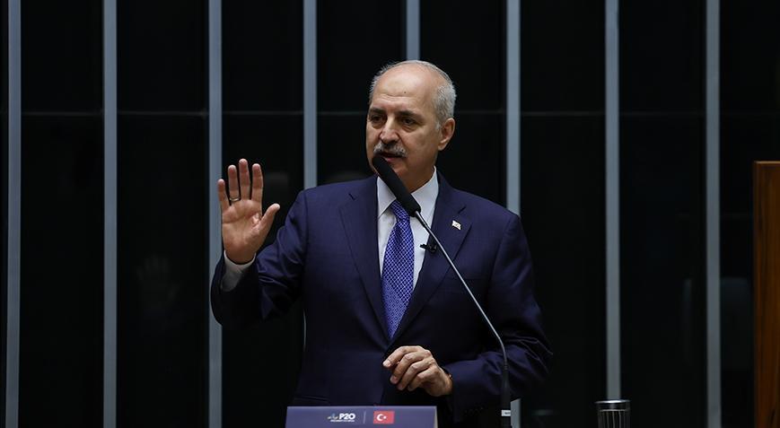 Meclis Başkanı Kurtulmuş'tan dünyaya Gazze çağrısı: Alarm zilleri çalıyor