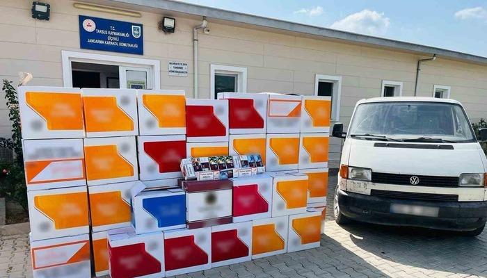 Mersin’de 1 milyon 120 bin adet kaçak makaron ele geçirildi