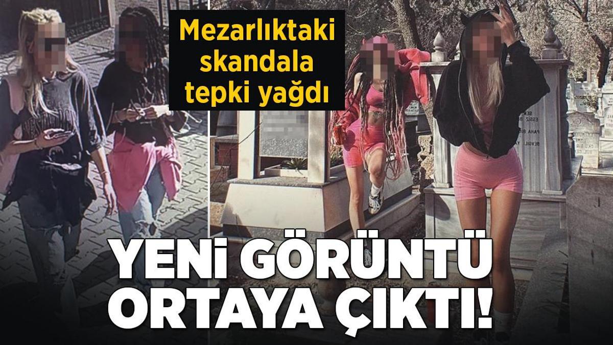 Mezarlıkta skandala imza atan genç kızlarla ilgili yeni görüntüler ortaya çıktı!