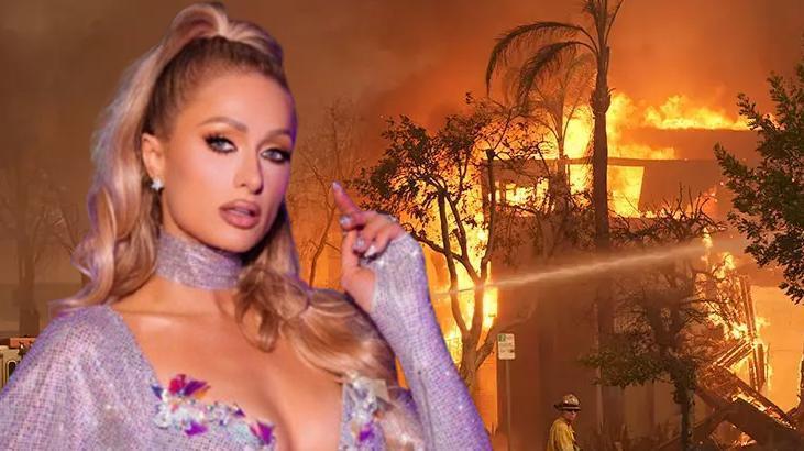 Paris Hilton duyurdu! Los Angeles'taki lüks evi küle döndü