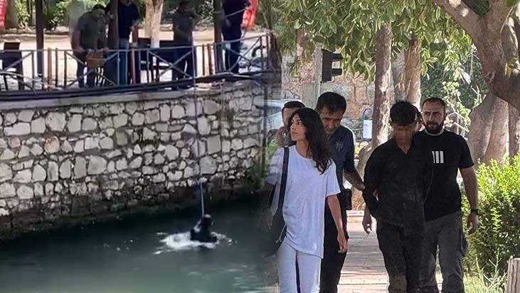 Polisi görünce dereye atlayıp kaçmaya çalıştı! Ölümle burun buruna geldi