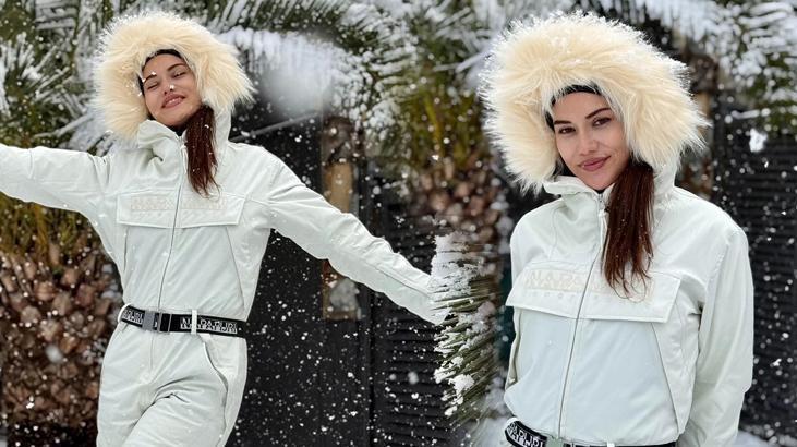 Poz vermeye doyamıyor! Fahriye Evcen'in kamyonuyla çekildiği kareleri gündem oldu