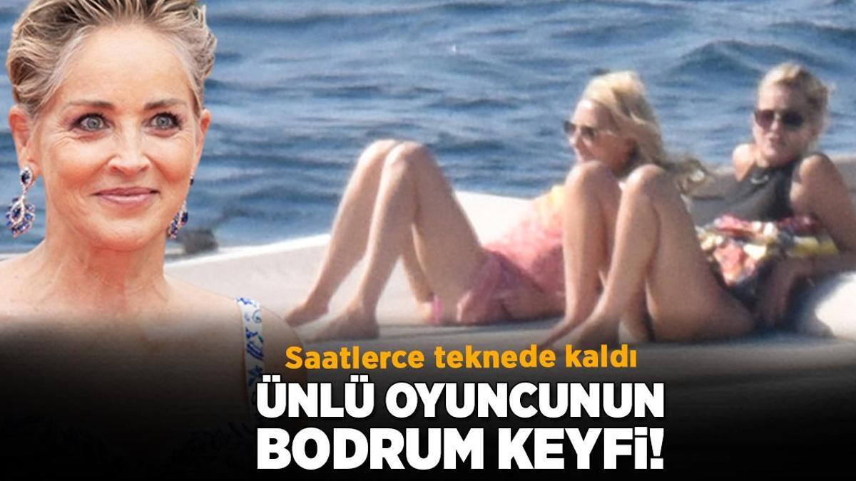 Sharon Stone, Bodrum'da deniz ve güneşin tadını çıkardı