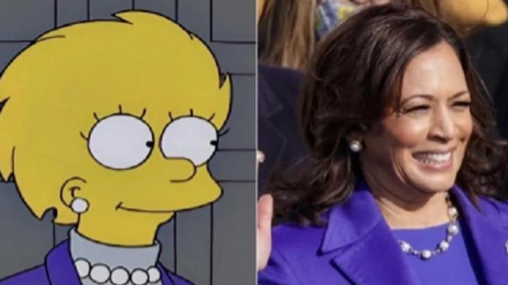 Simpsonlar cevapladı: ABD başkanı Kamala Harris mi olacak?