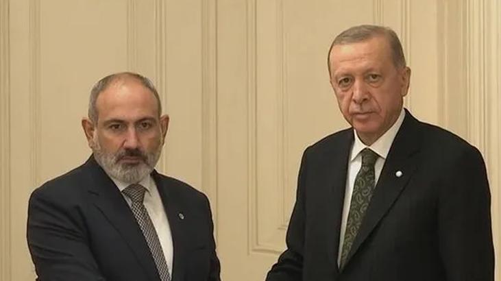 SON DAKİKA! Cumhurbaşkanı Erdoğan Ermenistan Başbakanı Paşinyan'ı kabul etti
