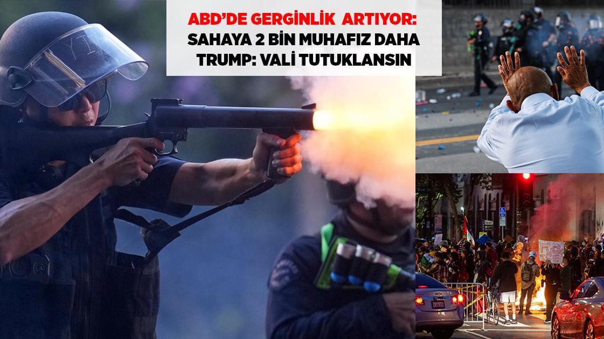 SON DAKİKA HABERLERİ: LOS ANGELES'TA GERİLİM TIRMANIYOR: EK 2 BİN MUHAFIZ DAHA, TRUMP 'VALİ TUTUKLANSIN'
