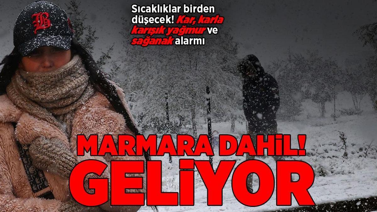 Son Dakika Hava Durumu Haberleri: Meteoroloji’den kar ve karla karışık yağmur uyarısı!