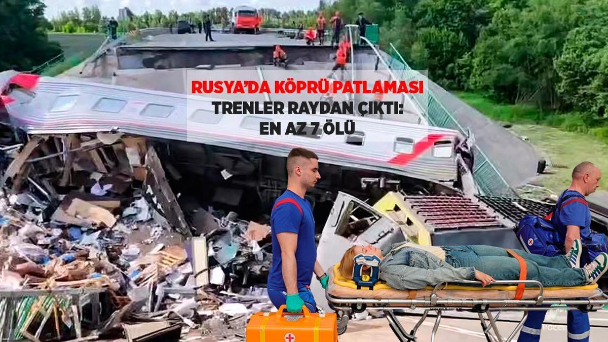 Son Dakika! Rusya'da iki köprü 'patlamalarla' çöktü: 7 ölü