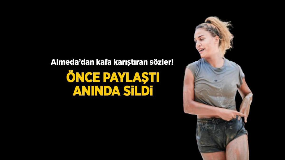 Survivor haberleri: Survivor Almeda Baylan gizemli Instagram paylaşımını hemen sildi