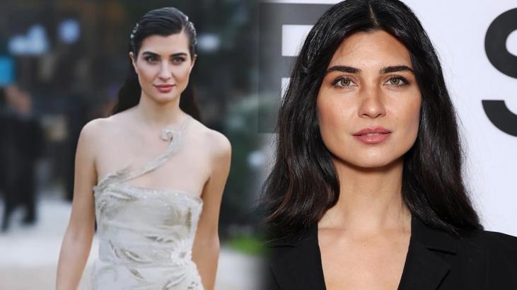 Tuba Büyüküstün, Paris Moda haftasına damga vurdu! 'Sade ve şık'