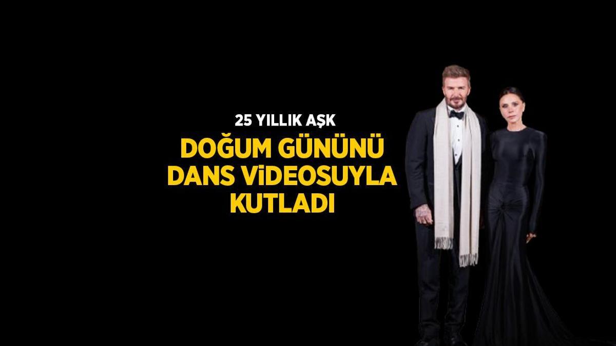 Victoria Beckham eşi David Beckham'ın 50. yaş gününü videoyla kutladı