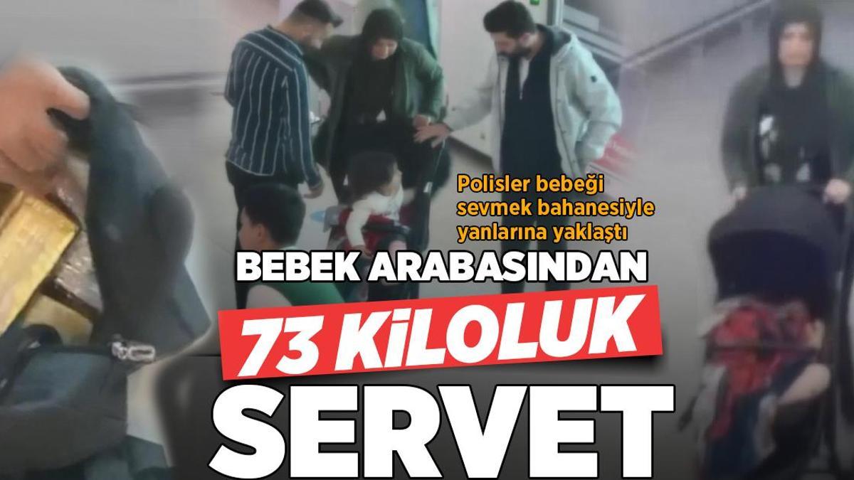 Yer: İstanbul Havalimanı! 73 kilo külçe altın bebek arabasından çıktı